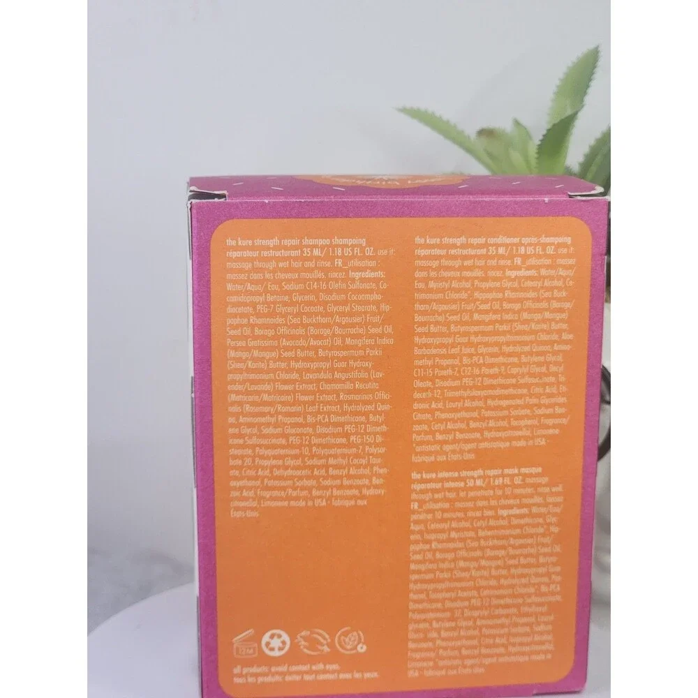 Amika Sephora Birthday The Kure Strength Repair Shampoo/ Conditioner/ Mask.